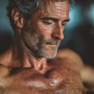 Здорові літні люди після тренування